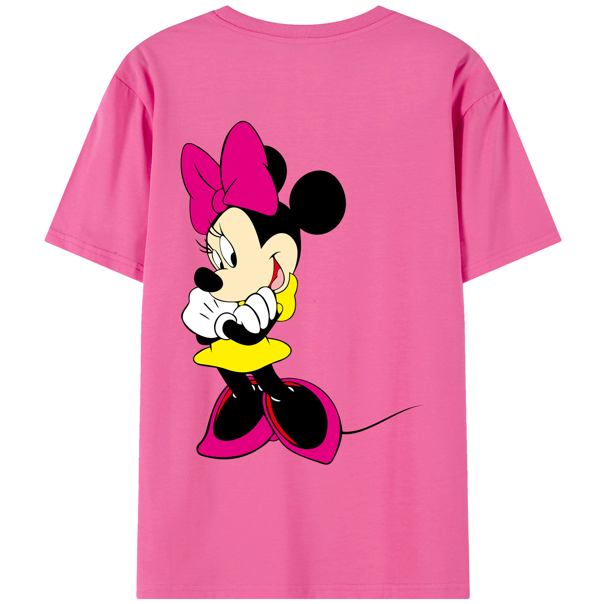 （画像用） ミッキーマウス Mickey Mouse レディース半袖Tシャツ(バックプリント)
